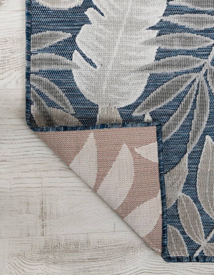 Detail image of  9' 9 x 12'  Washable Botanical Indoor / Outdoor Rug