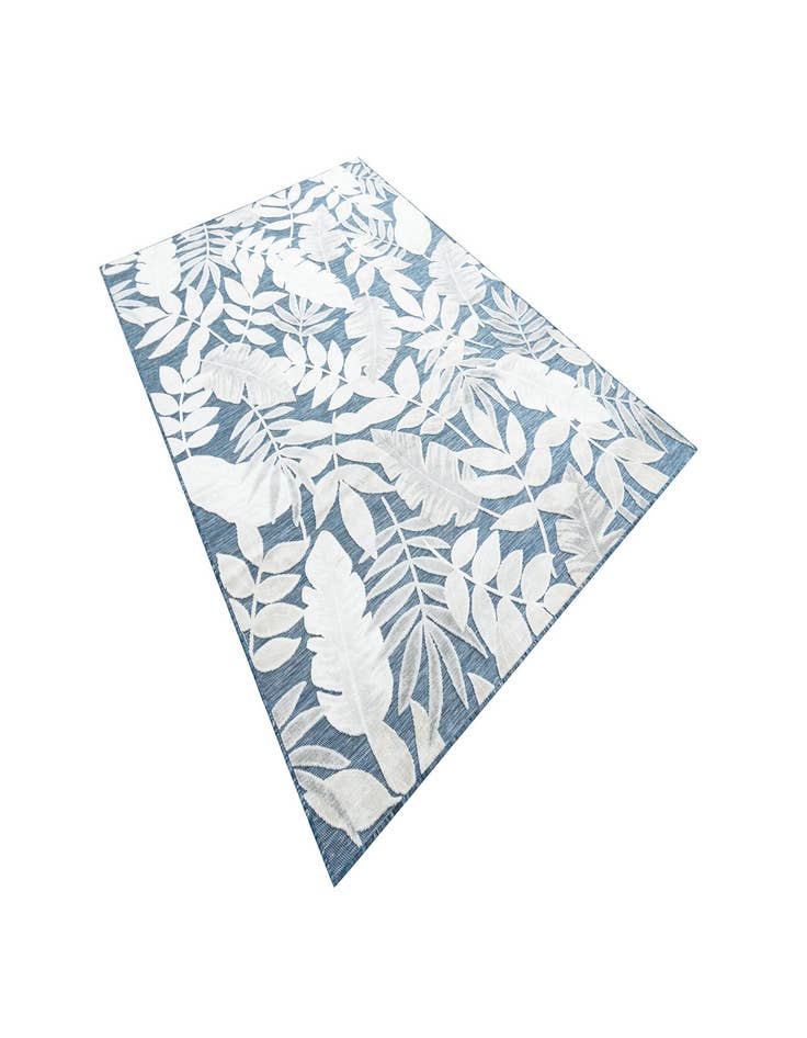 Detail image of  6' 4 x 9'  Washable Botanical Indoor / Outdoor Rug