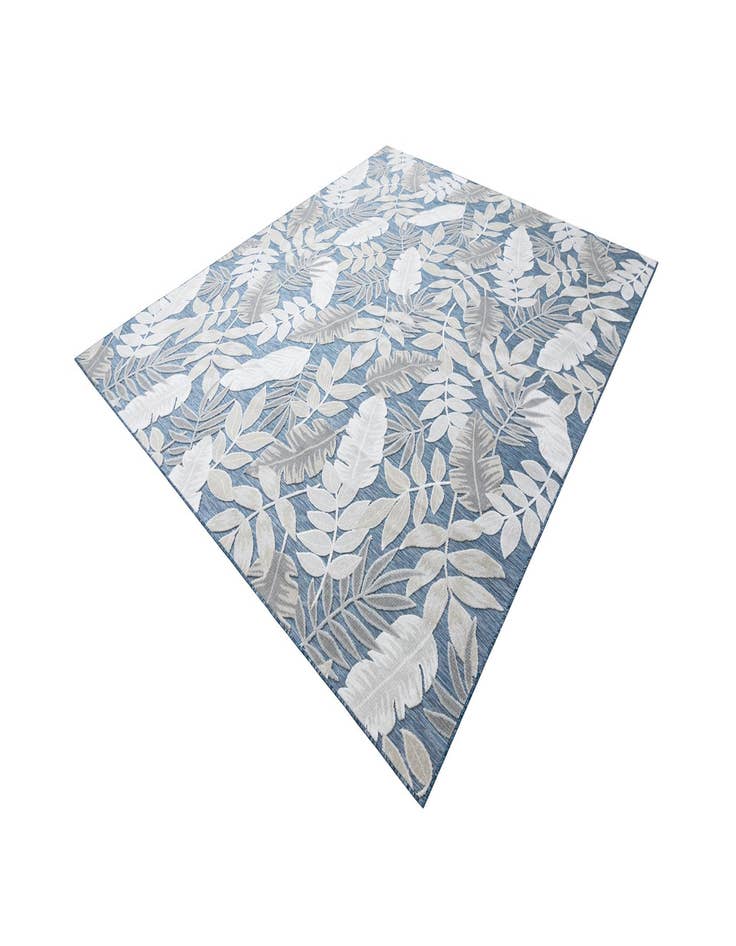 Detail image of  9' 9 x 12'  Washable Botanical Indoor / Outdoor Rug