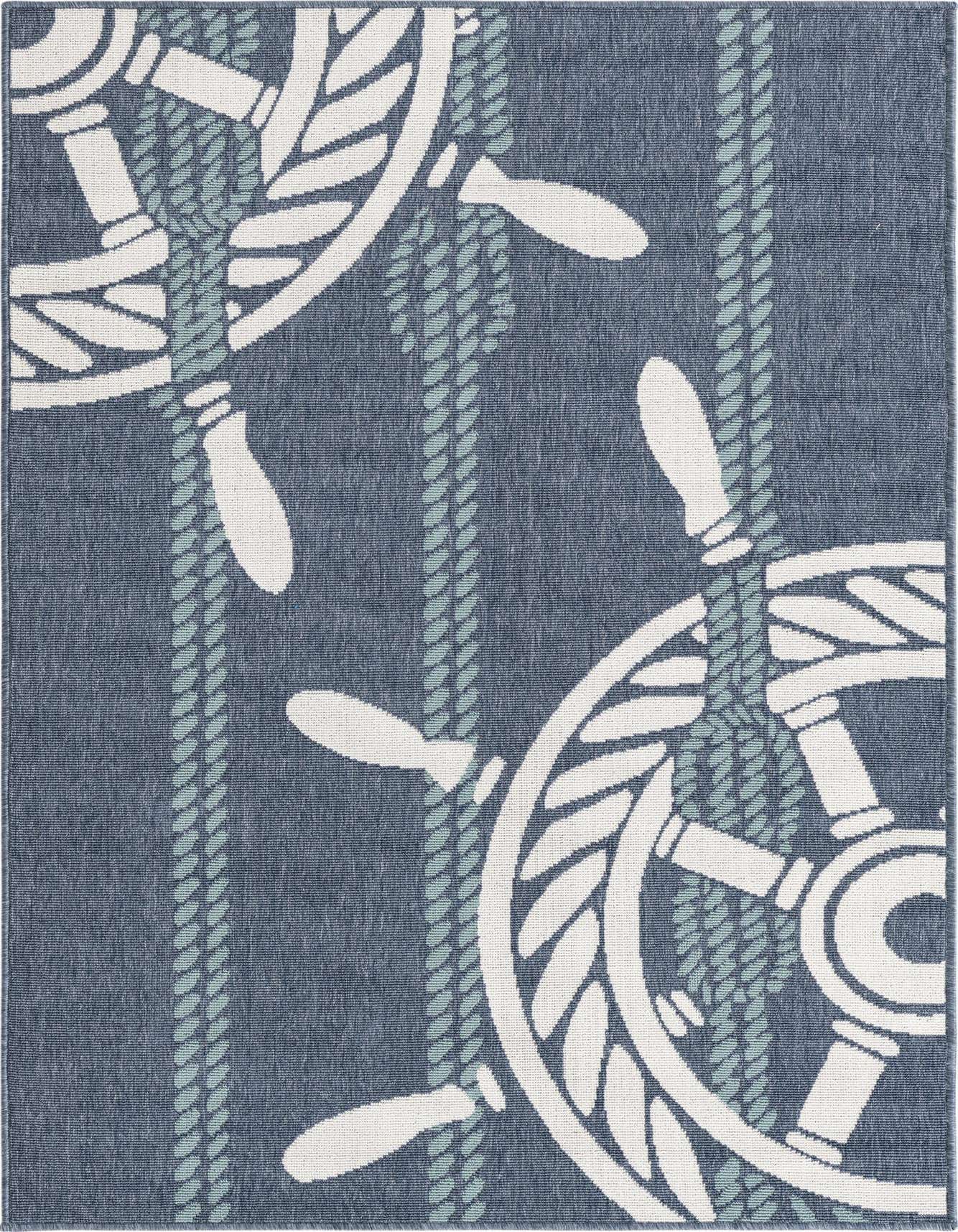 Primary image  4' x 6'  Washable Coastal Indoor / Outdoor Rug