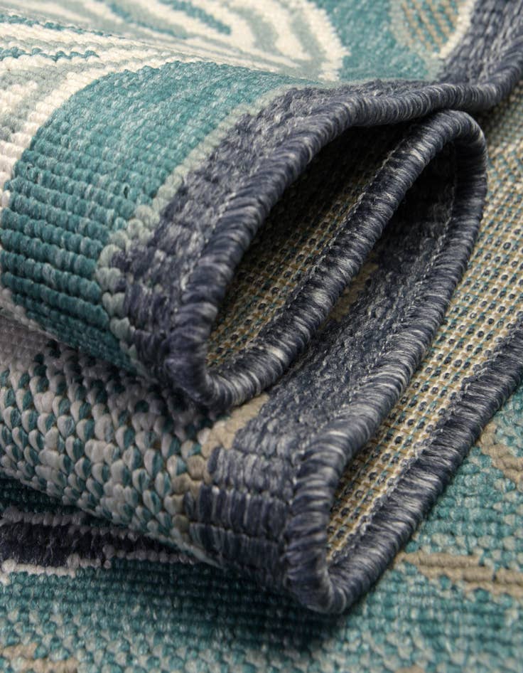 Detail image of  9' x 12'  Washable Coastal Indoor / Outdoor Rug