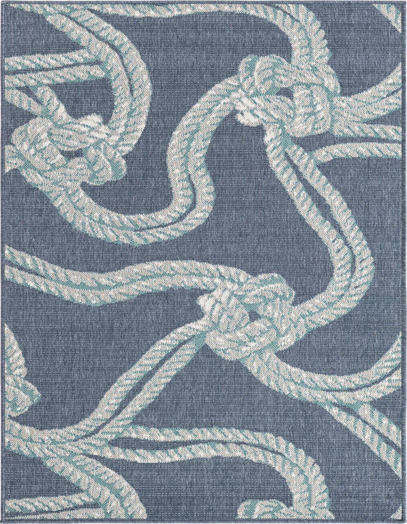 Primary image  4' x 6'  Washable Coastal Indoor / Outdoor Rug