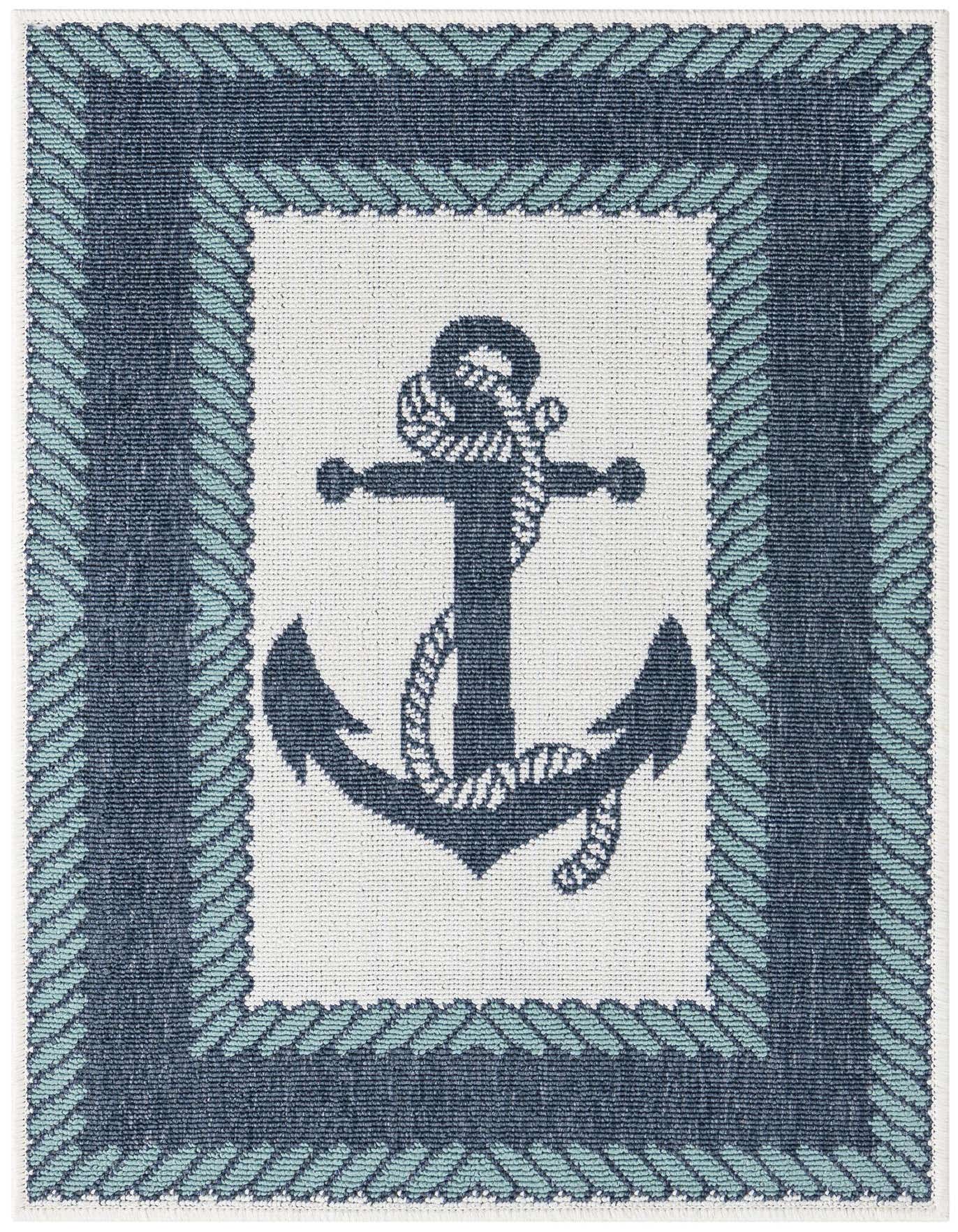 Primary image  2' x 3'  Washable Coastal Indoor / Outdoor Rug