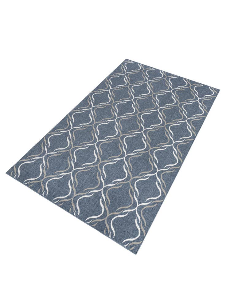 Detail image of  6' x 9'  Washable Lattice Indoor / Outdoor Rug