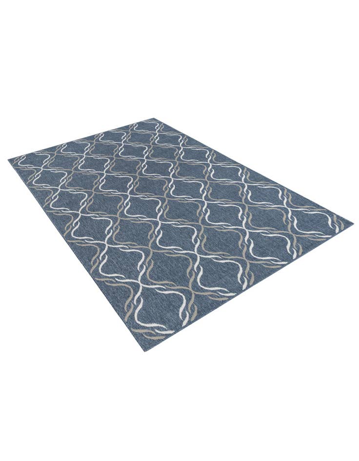 Detail image of  5' 3 x 8'  Washable Lattice Indoor / Outdoor Rug