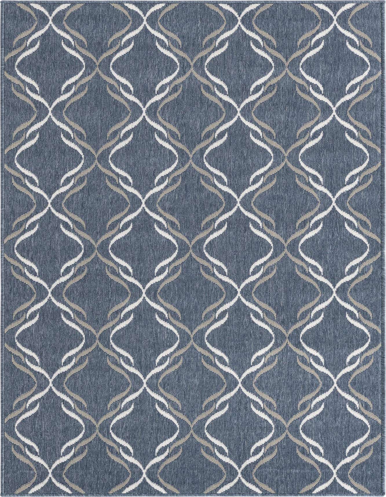 Primary image  4' x 6'  Washable Lattice Indoor / Outdoor Rug