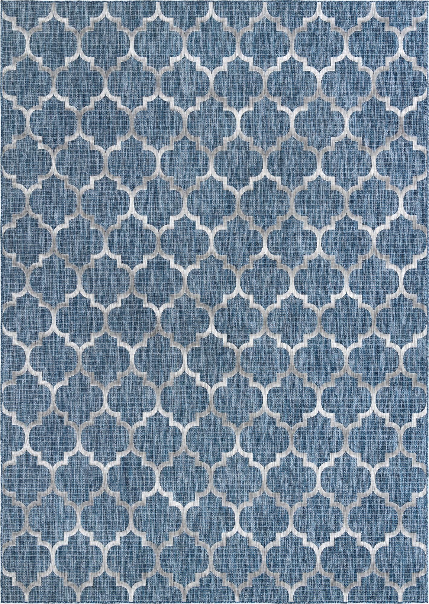  10' x 13'  Washable Lattice Indoor / Outdoor Rug
