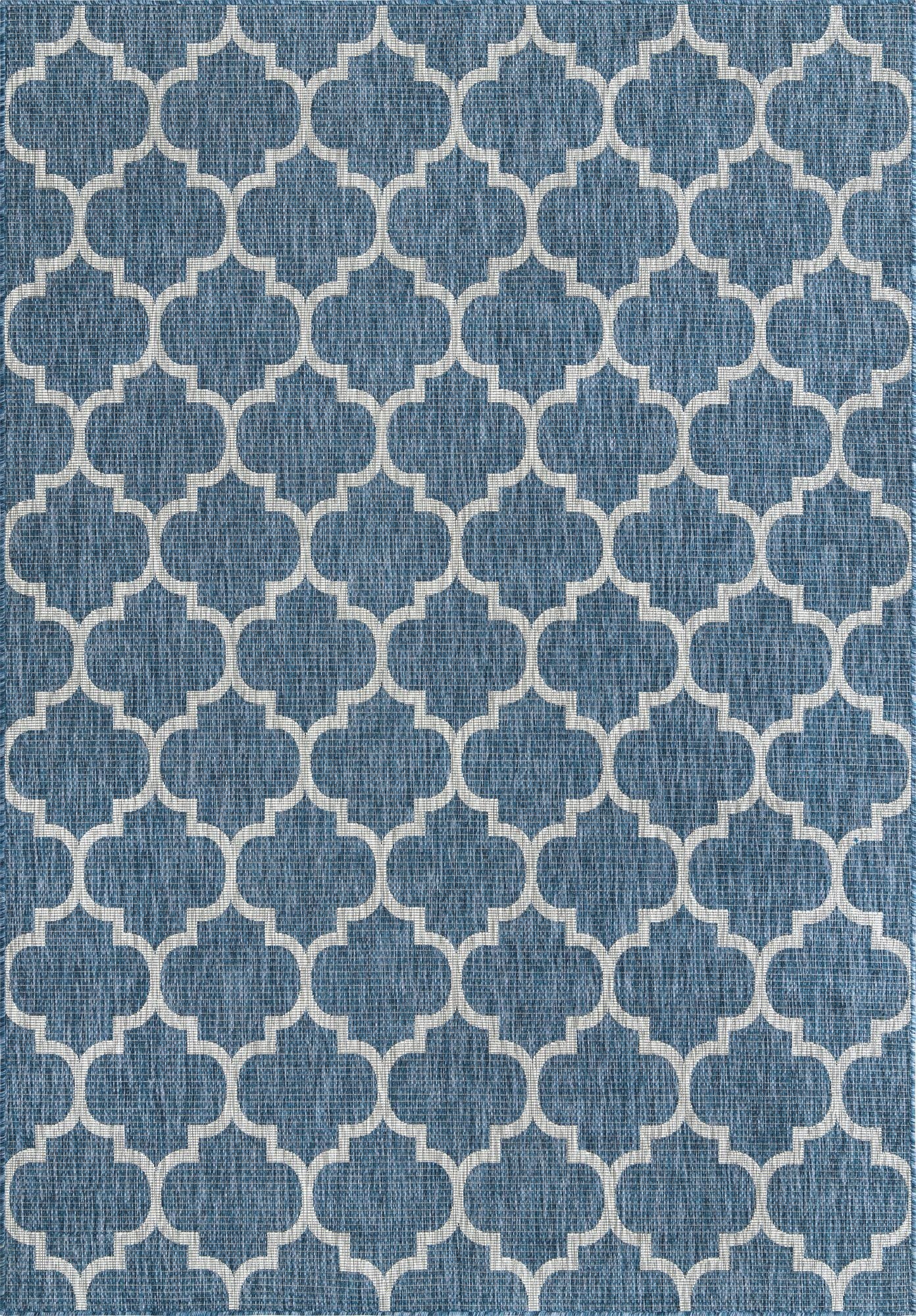  7' 10 x 11'  Washable Lattice Indoor / Outdoor Rug