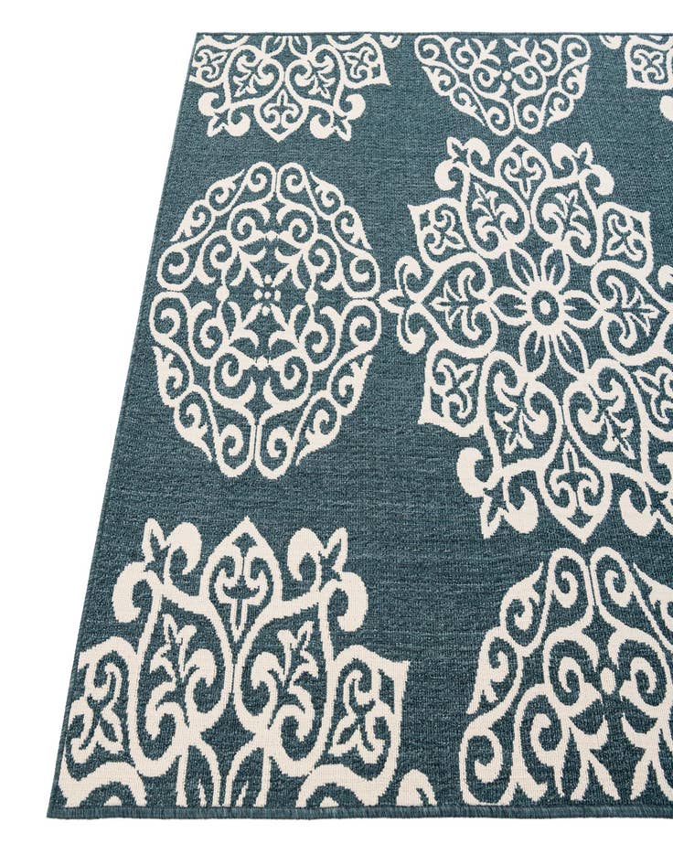 Detail image of  5' 3 x 7' 7  Washable Modern Indoor / Outdoor Rug