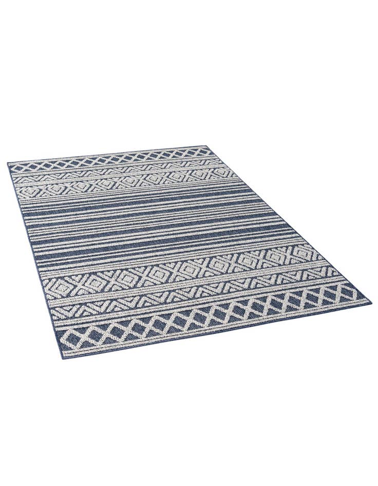 Detail image of  5' 3 x 7' 8  Washable Modern Indoor / Outdoor Rug