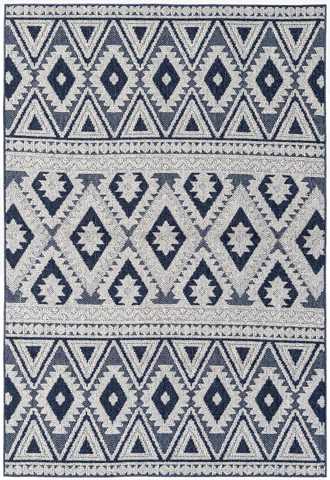  5' 3 x 7' 8  Washable Modern Indoor / Outdoor Rug