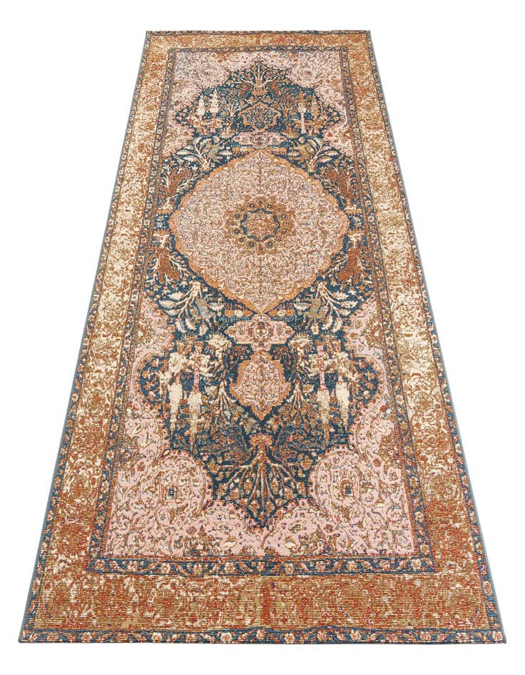 Detail image of  5' 3 x 7' 8  Washable Traditional Indoor / Outdoor Rug
