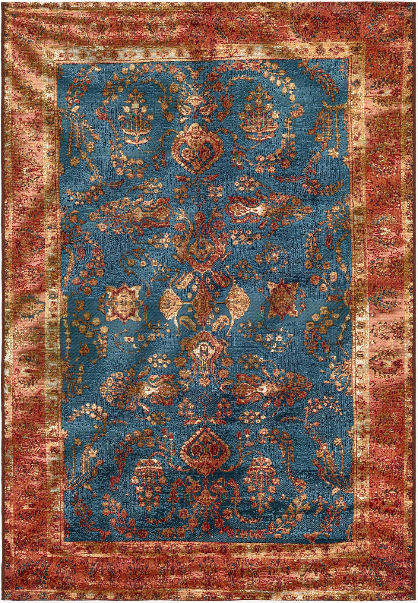 Primary image  4' x 6'  Washable Traditional Indoor / Outdoor Rug