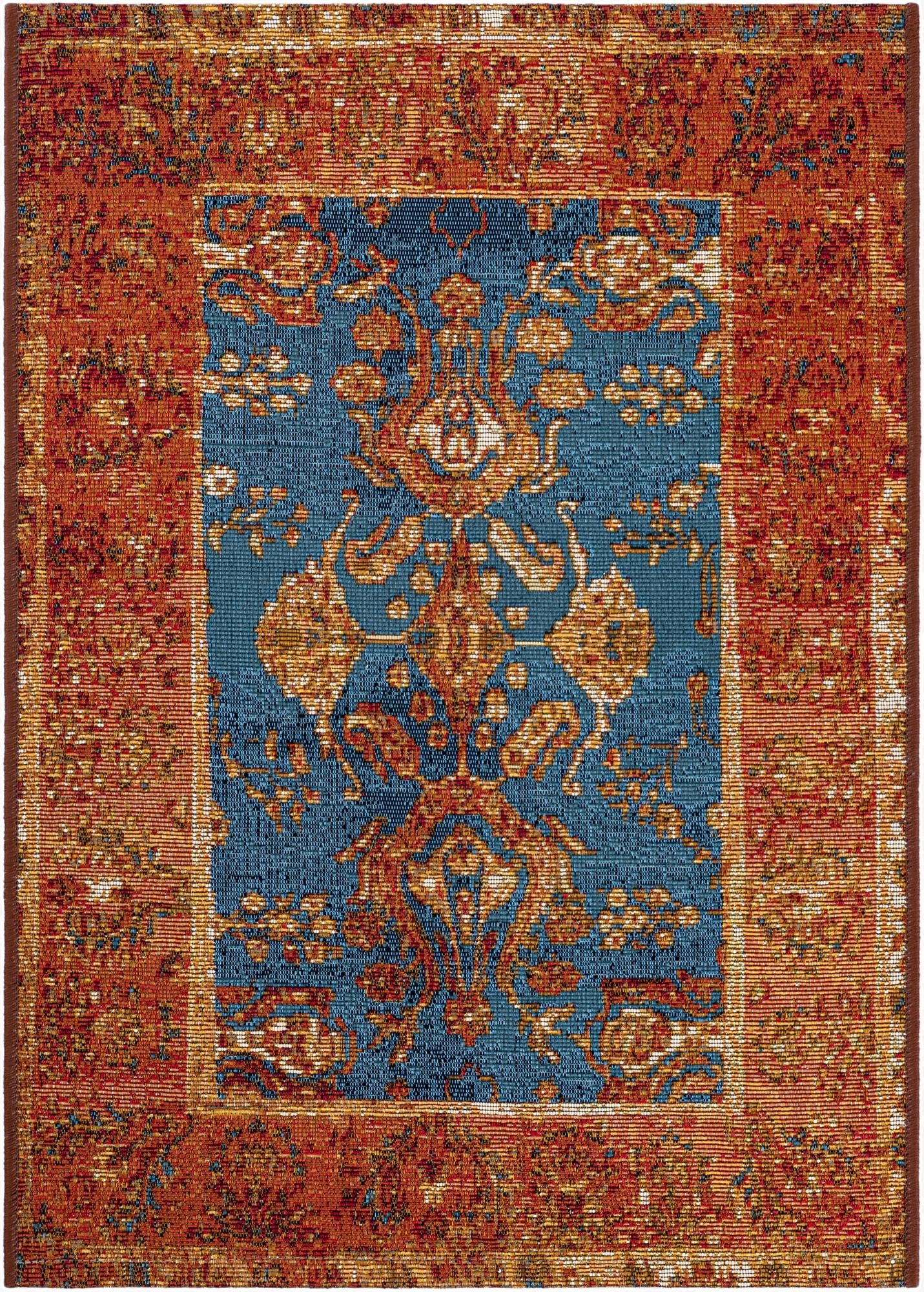  2' x 3'  Washable Traditional Indoor / Outdoor Rug