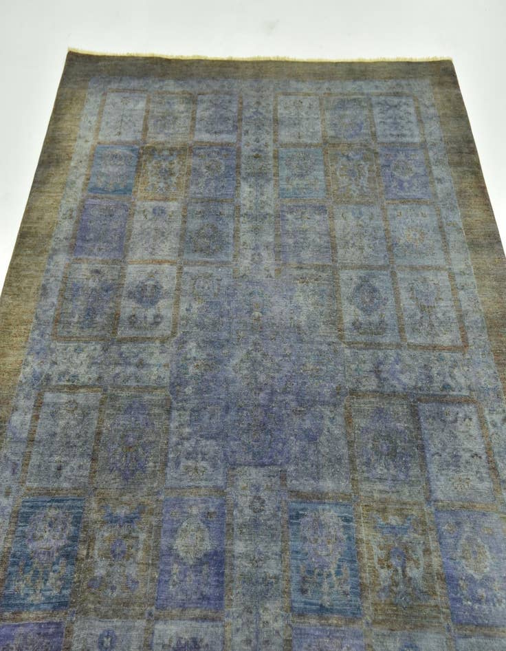 Detail image of  5' 6 x 8' 4  Hand Knotted Over-Dyed Ziegler Rug