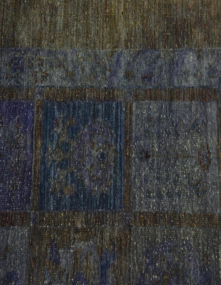 Detail image of  5' 6 x 8' 4  Hand Knotted Over-Dyed Ziegler Rug