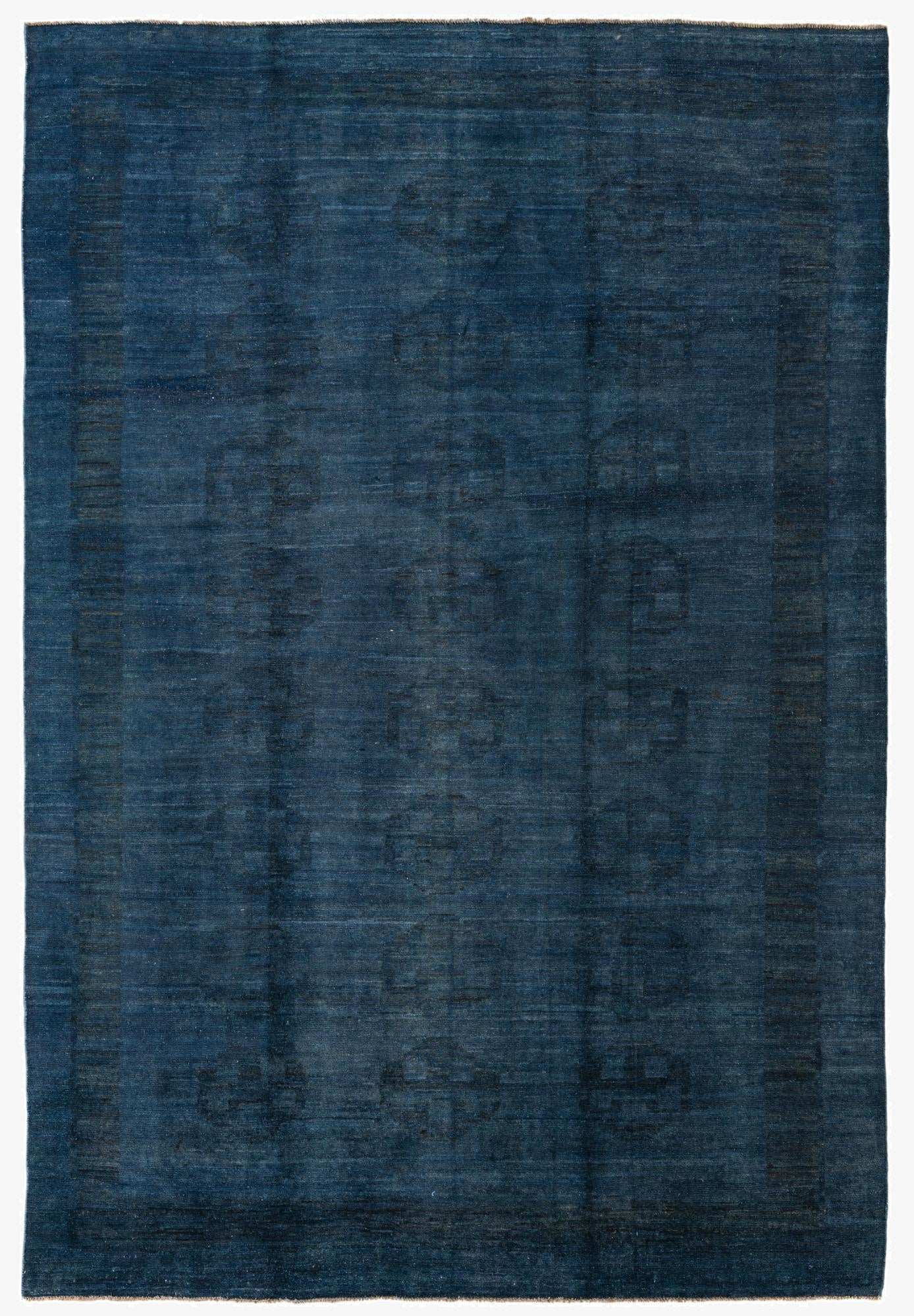  6' 6 x 9' 7  Hand Knotted Over-Dyed Ziegler Rug