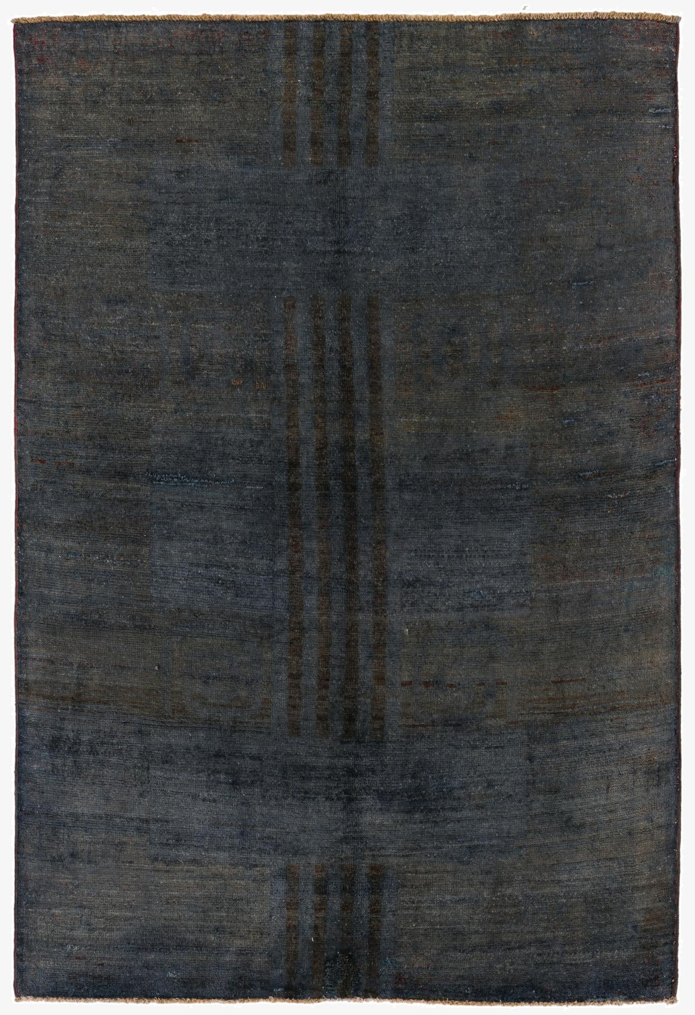  3' 10 x 5' 7  Hand Knotted Over-Dyed Ziegler Rug