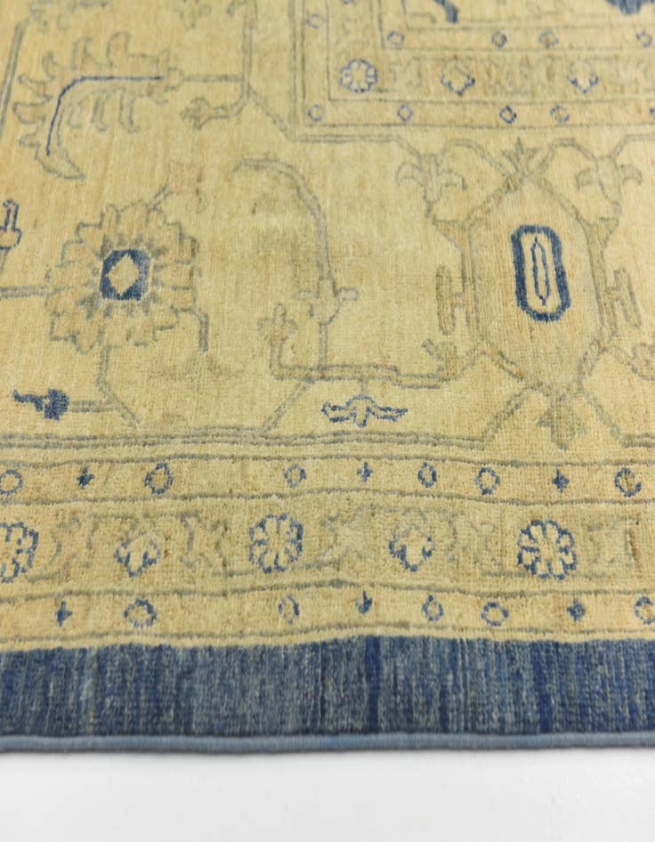 Detail image of  9' 9 x 13' 6  Hand Knotted Peshawar Ziegler Rug