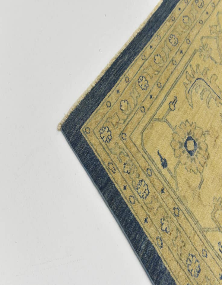 Detail image of  9' 9 x 13' 6  Hand Knotted Peshawar Ziegler Rug