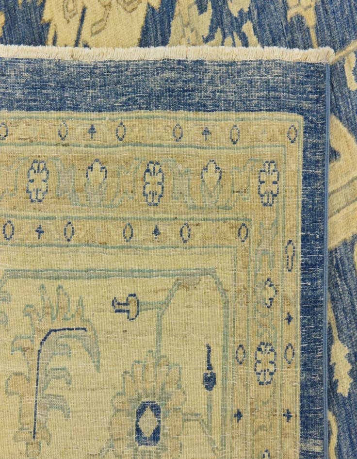 Detail image of  9' 9 x 13' 6  Hand Knotted Peshawar Ziegler Rug