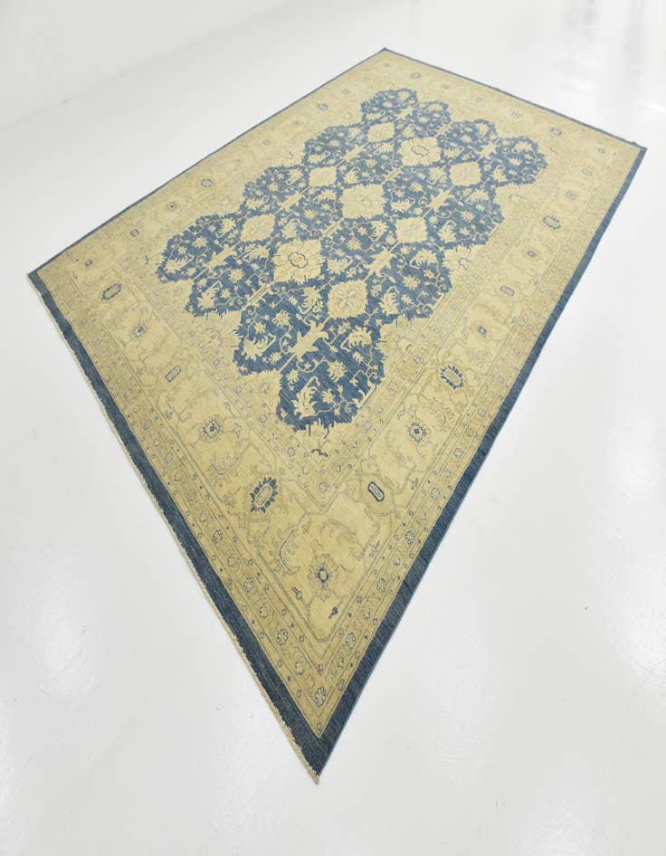 Detail image of  9' 9 x 13' 6  Hand Knotted Peshawar Ziegler Rug