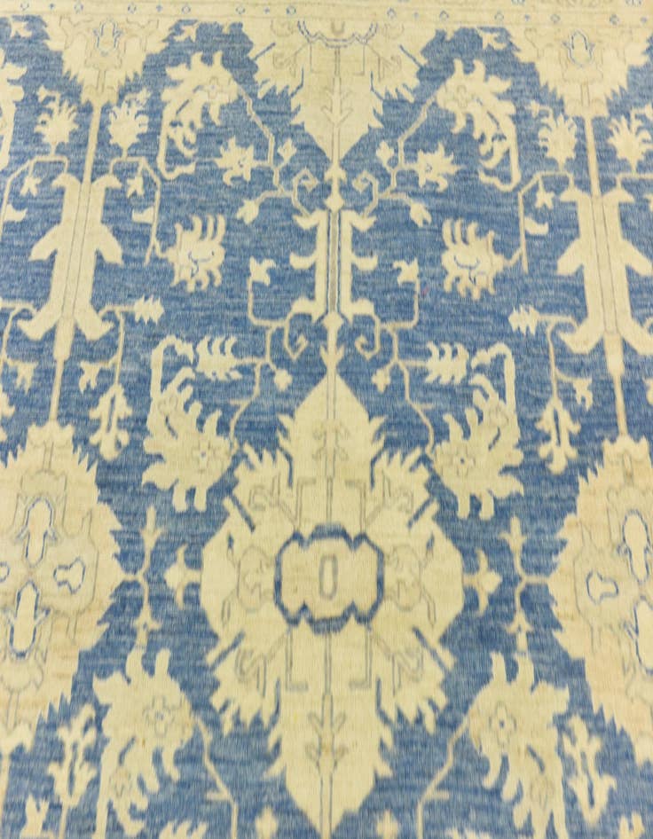 Detail image of  9' 9 x 13' 6  Hand Knotted Peshawar Ziegler Rug