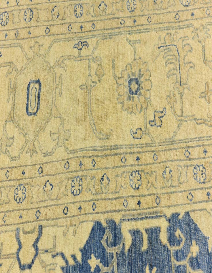 Detail image of  9' 9 x 13' 6  Hand Knotted Peshawar Ziegler Rug