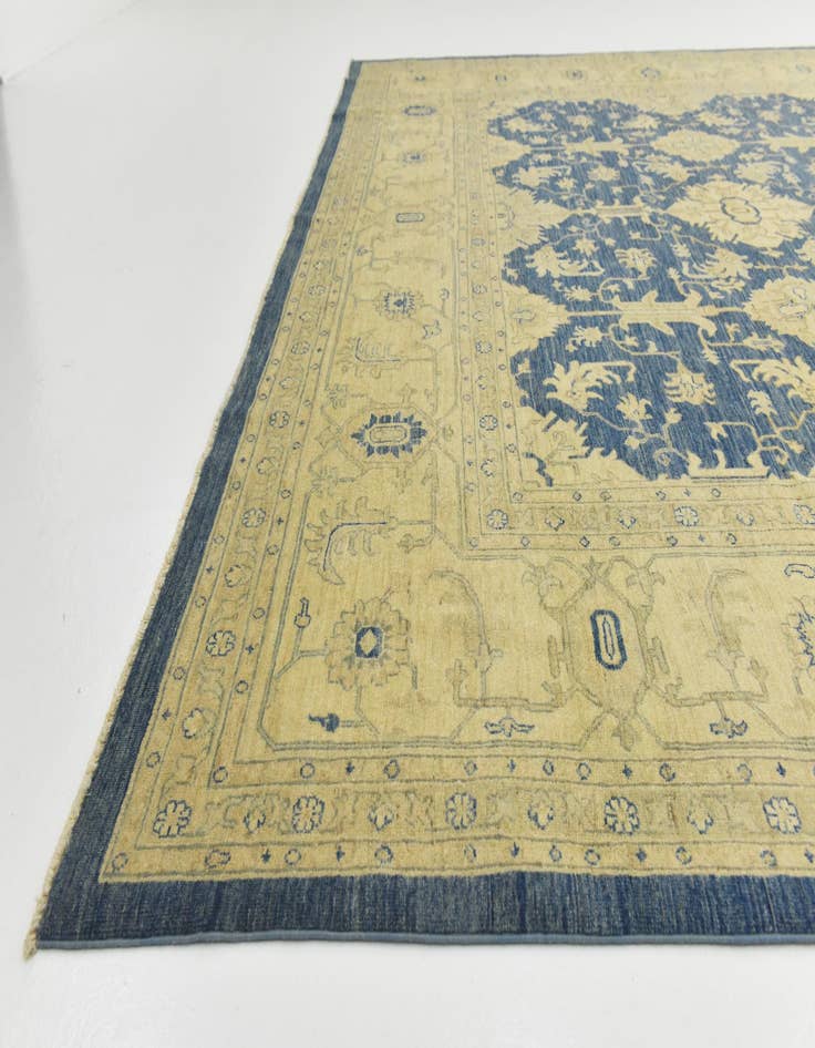 Detail image of  9' 9 x 13' 6  Hand Knotted Peshawar Ziegler Rug