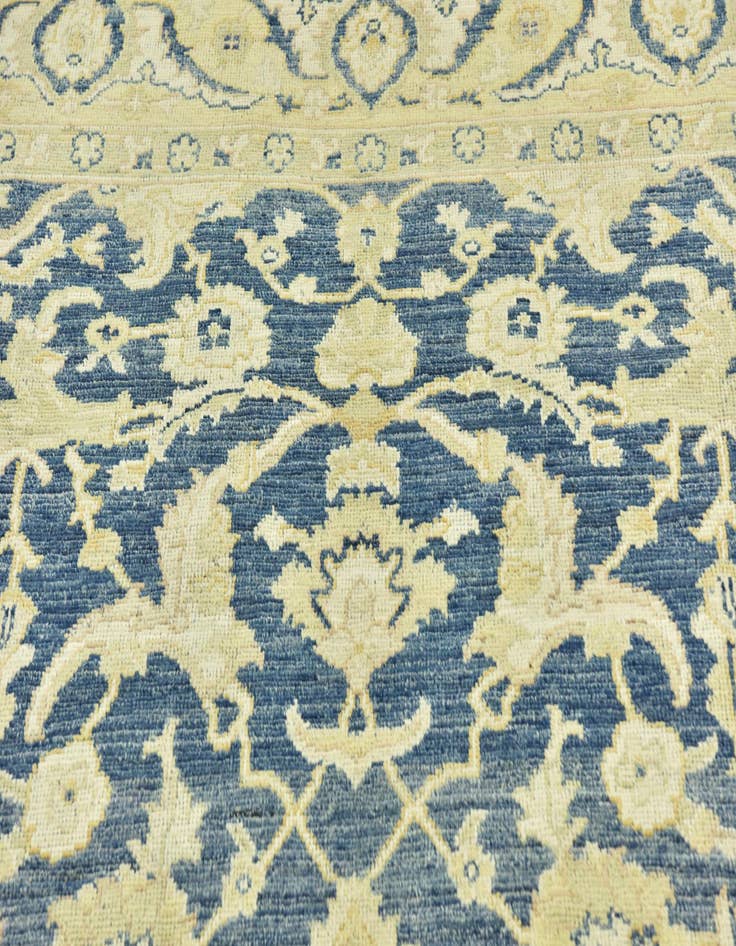 Detail image of  9' 5 x 12' 1  Hand Knotted Peshawar Ziegler Wool Rug