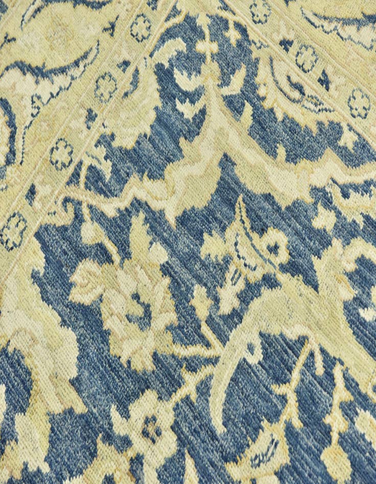 Detail image of  9' 5 x 12' 1  Hand Knotted Peshawar Ziegler Wool Rug