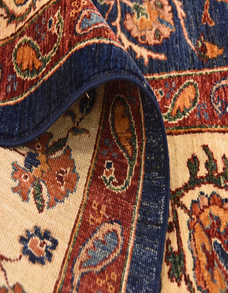 Detail image of  7' x 9' 2  Hand Knotted Peshawar Ziegler Rug