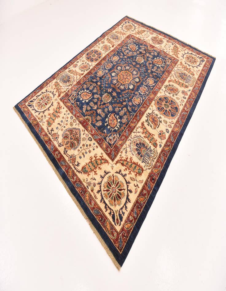 Detail image of  7' x 9' 2  Hand Knotted Peshawar Ziegler Rug