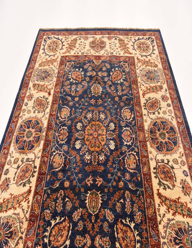 Detail image of  7' x 9' 2  Hand Knotted Peshawar Ziegler Rug