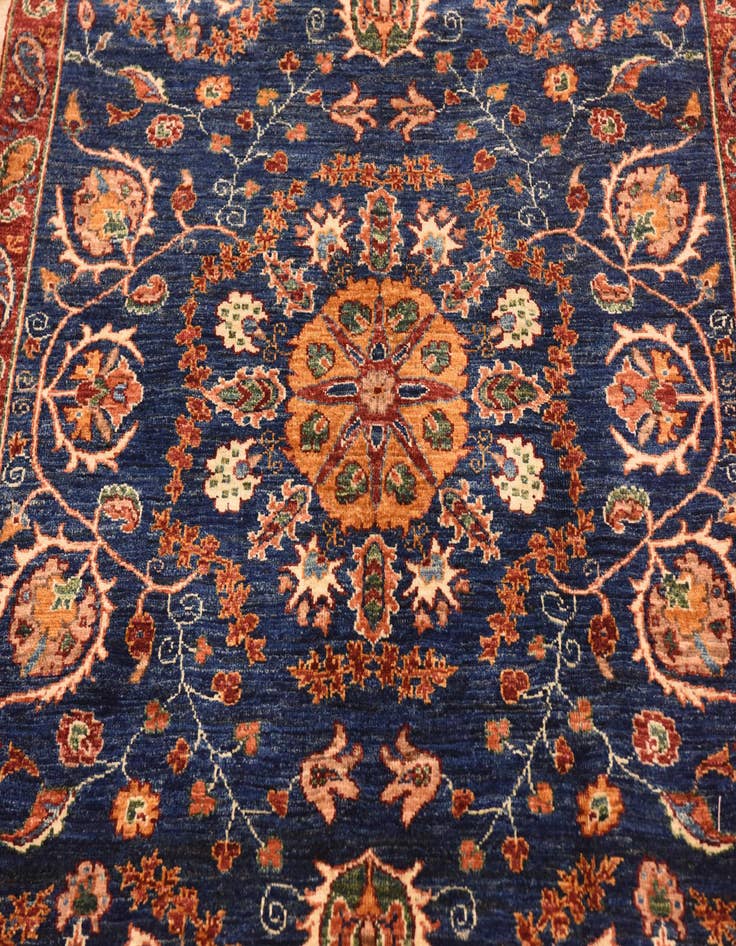 Detail image of  7' x 9' 2  Hand Knotted Peshawar Ziegler Rug