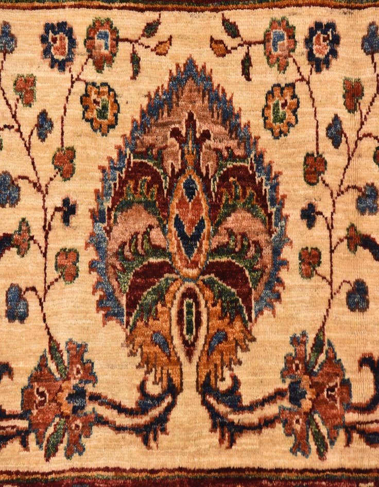 Detail image of  7' x 9' 2  Hand Knotted Peshawar Ziegler Rug
