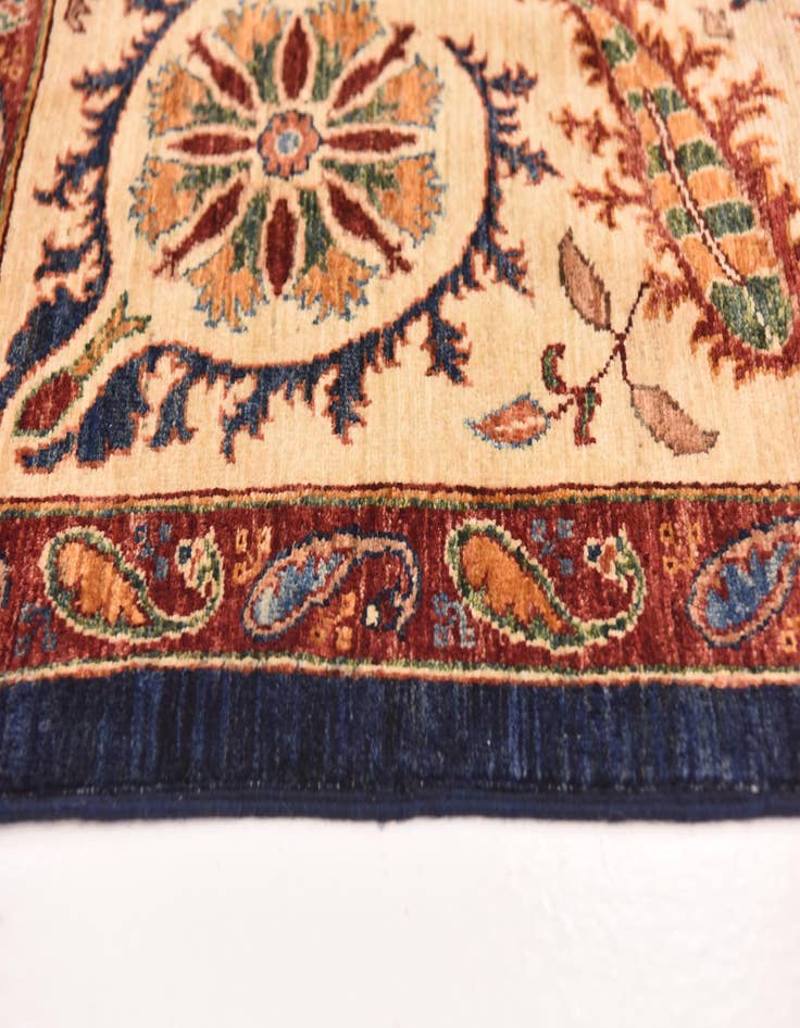 Detail image of  7' x 9' 2  Hand Knotted Peshawar Ziegler Rug