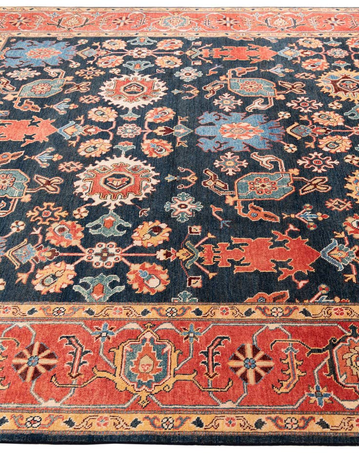 Detail image of  8' 2 x 11' 3  Hand Knotted Peshawar Ziegler Rug