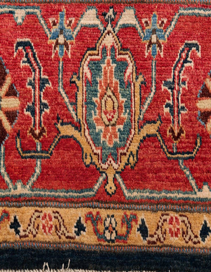 Detail image of  8' 2 x 11' 3  Hand Knotted Peshawar Ziegler Rug
