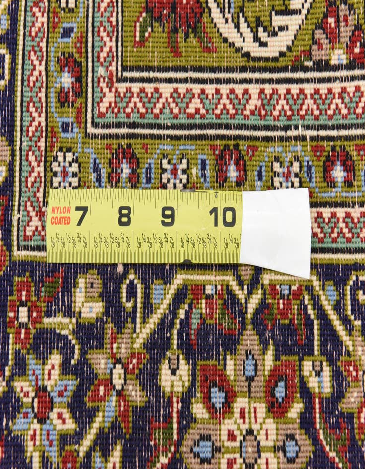 Detail image of  4' 7 x 6' 10  Hand Knotted Qom Persian Rug