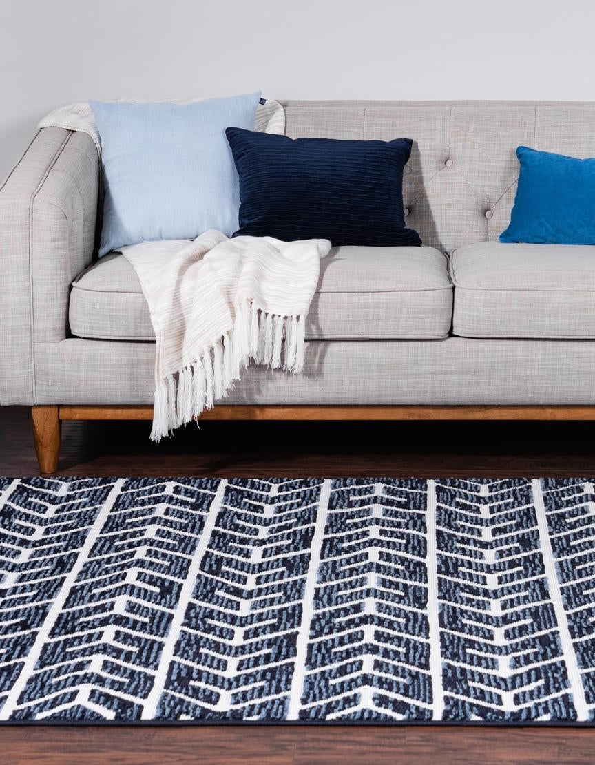Navy Blue 6' x 9' Sabrina Soto Aston Indoor / Outdoor Rug | Rugs.com