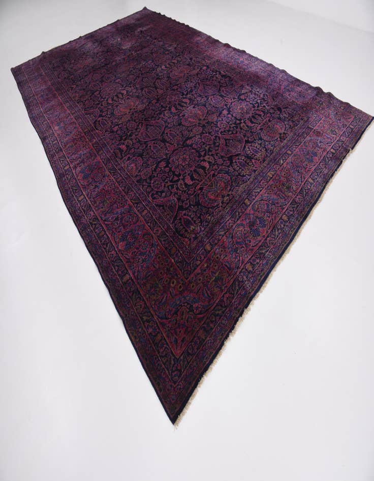 Detail image of  9' 10 x 16'  Hand Knotted Sarough Persian Wool Rug