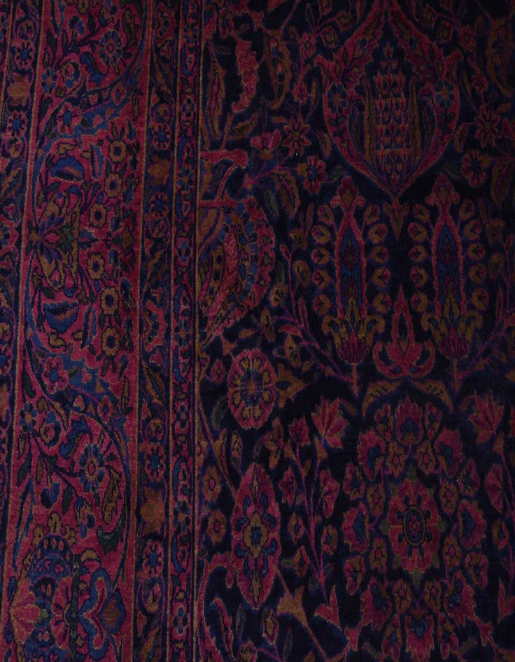 Detail image of  9' 10 x 16'  Hand Knotted Sarough Persian Wool Rug