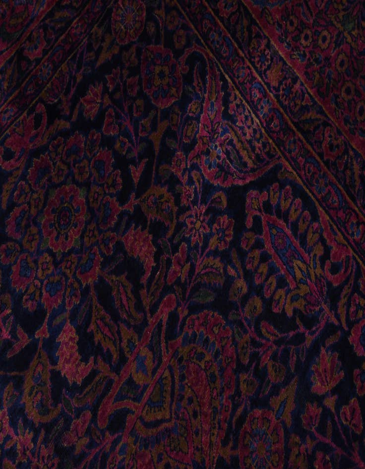 Detail image of  9' 10 x 16'  Hand Knotted Sarough Persian Wool Rug