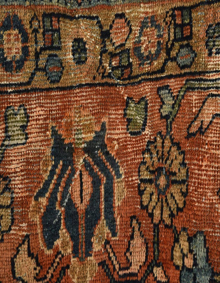 Detail image of  8' 7 x 12' 6  Hand Knotted Sarough Persian Wool Rug