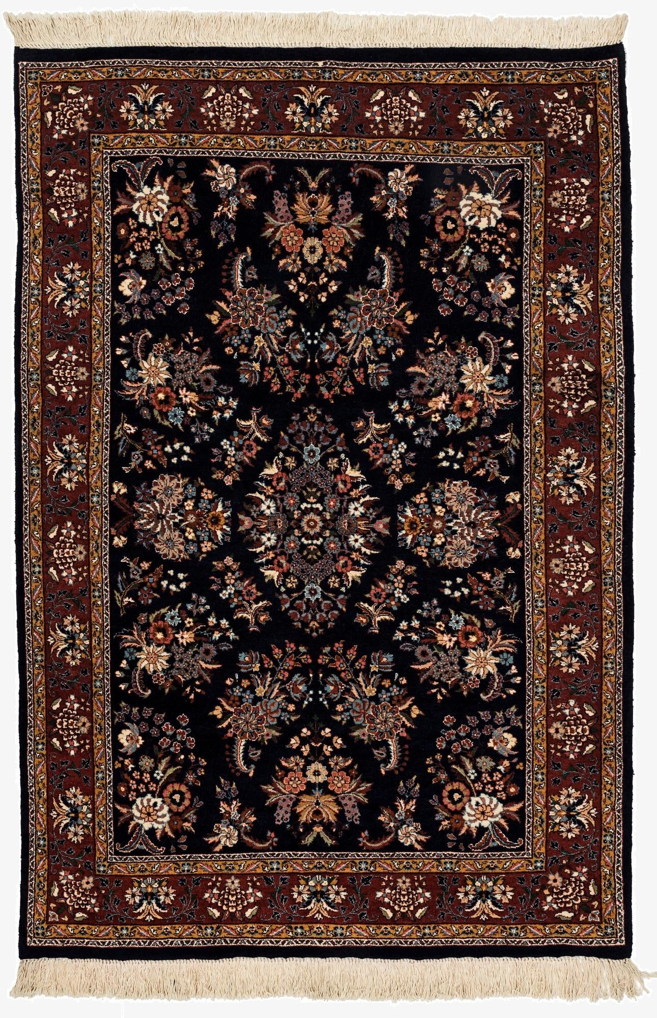  4' x 6'  Hand Knotted Sarough Oriental Wool Rug
