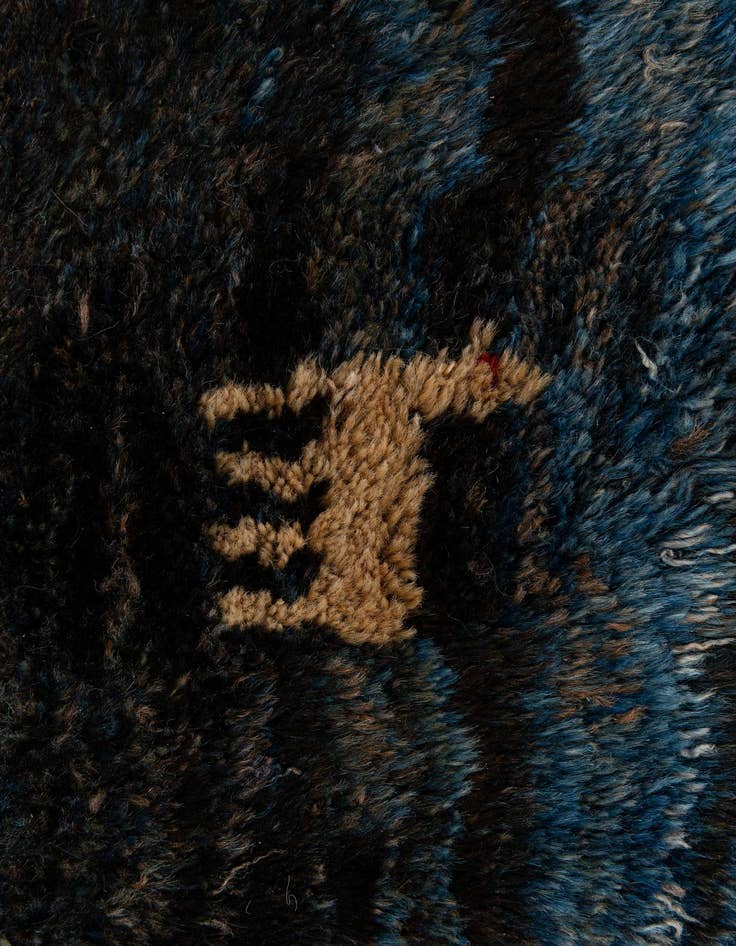 Detail image of  8' 7 x 10' 9  Hand Knotted Shiraz-Gabbeh Persian Wool Rug