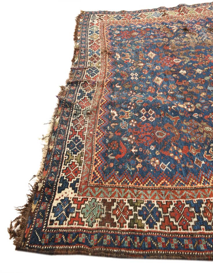 Detail image of  4' 1 x 5' 10  Hand Knotted Shirvan Persian Wool Rug