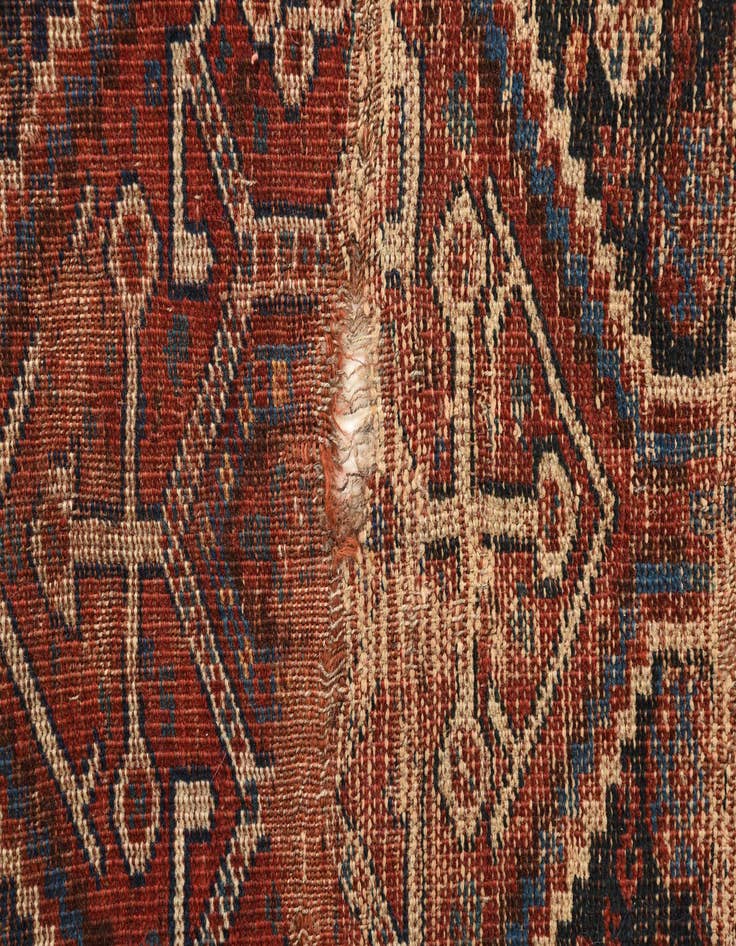 Detail image of 4' 3 x 5' Hand Knotted Shirvan Persian Wool Rug