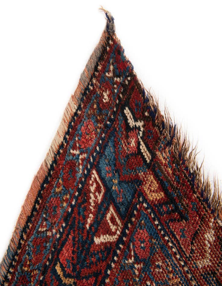 Detail image of  4' 3 x 5'  Hand Knotted Shirvan Persian Wool Rug